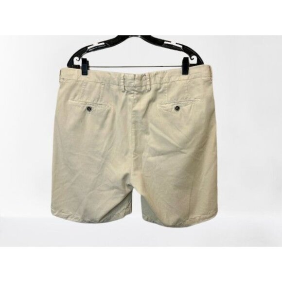PETER MILLAR Collection Shorts Cotton Chino Khaki 7.5" In Sand Light Gray Color - Picture 3 of 5